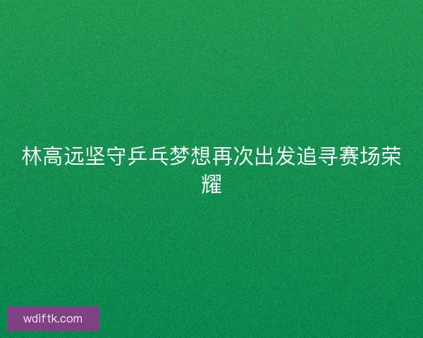 林高远坚守乒乓梦想再次出发追寻赛场荣耀
